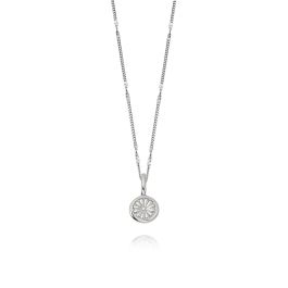 Daisy Bloom Mini Pendant Necklace - Silver