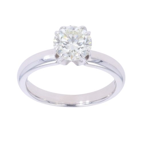 14ct White Gold 1.15ct Brilliant Cut Diamond Solitaire Ring