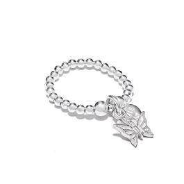 Annie Haak Santeenie Silver Charm Ring - Butterfly