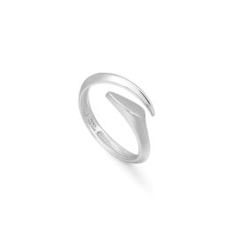 Ania Haie Arrow Twist Adjustable Silver Ring