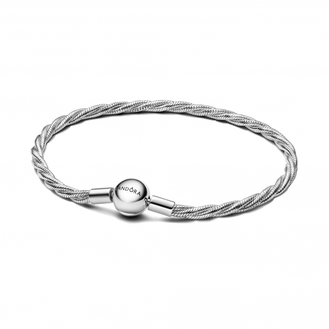 Pandora Round Clasp Twisted Snake Chain