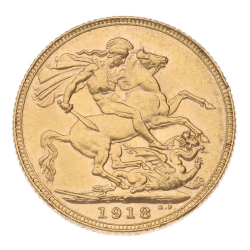 1918 George V Full Sovereign Coin
