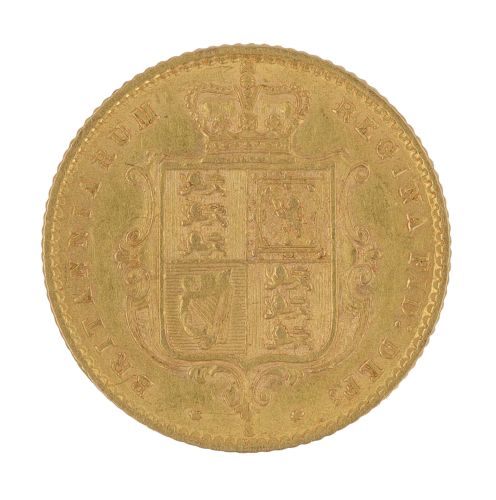 1870 Victoria Half Sovereign Coin