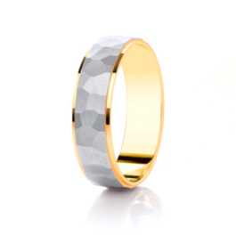 Wedding Band - Two Tone - Ring Size S