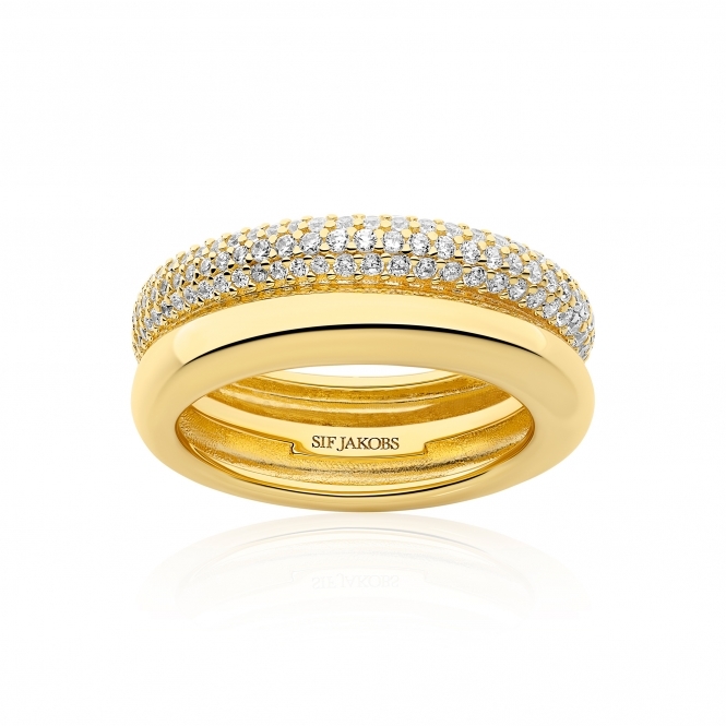 Sif Jakobs 18k Gold-Plated Carrara Ring