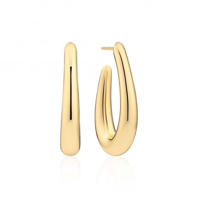 Sif Jakobs 18k Gold-Plated Goccia Pianura Grande Earrings