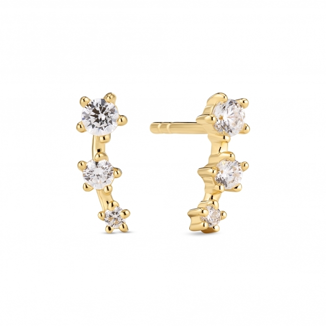 Sif Jakobs 18k Gold-Plated Lucente Tre Earrings