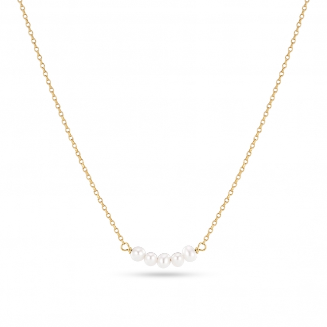 Sif Jakobs 18k Gold-Plated Perla Cinque Necklace