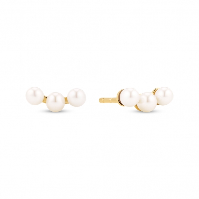 Sif Jakobs 18k Gold-Plated Perla Tre Earrings
