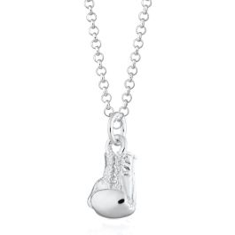 Scream Pretty Boxing Glove Necklace - Silver