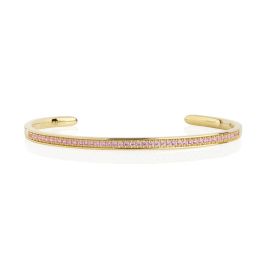 Sif Jakobs Valiano Bangle - Gold with Pink Zirconia