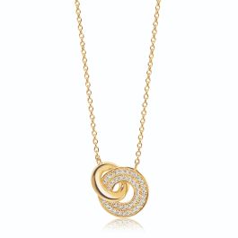 Sif Jakobs Valiano Due Necklace - Gold with White Zirconia