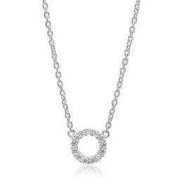 Sif Jakobs Biella Piccolo Necklace - Silver with White Zirconia