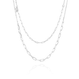Sif Jakobs Due Silver Double Chain Necklace