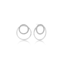 Sif Jakobs Valenza Uno Earrings - Silver and White Zirconia