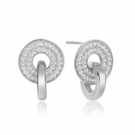 Sif Jakobs Valiano Due Piccolo Earrings, silver with white zirconia