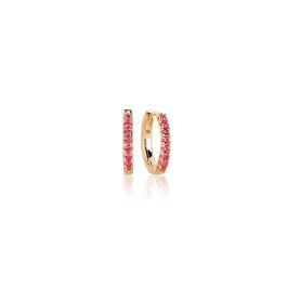 Sif Jakobs Ellera Earrings - Gold with Red Zirconia