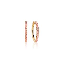 Sif Jakobs Ellera Grande Earrings - Gold with Pink Zirconia