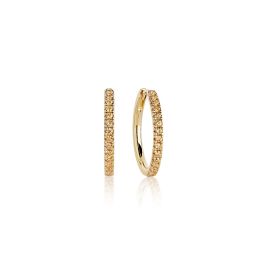 Sif Jakobs Ellera Grande Earrings - Gold with Yellow Zirconia