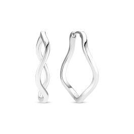 Sif Jakobs Ellera Waves Pianura X-Grande Earrings - Silver