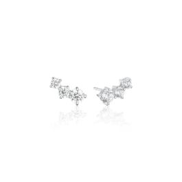 Sif Jakobs Belluno Piccolo Earrings - Silver with White Zirconia