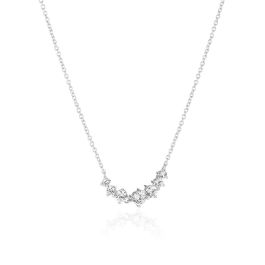 Sif Jakobs Belluno Piccolo Necklace - Silver with White Zirconia