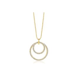 Sif Jakobs Valenza Due Pendant - Gold with White Zirconia