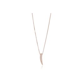 Sif Jakobs Pila Pendant - Rose Gold with White Zirconia