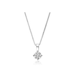 Sif Jakobs Princess Round Pendant with White Zirconia (6mm)