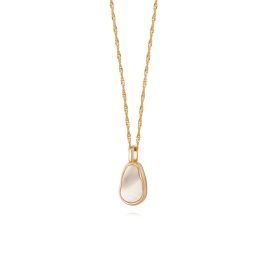 Daisy Isla Mother Of Pearl Necklace - Gold