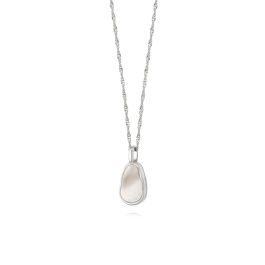 Daisy Isla Mother Of Pearl Necklace - Silver