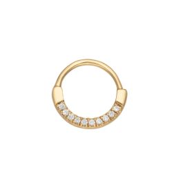 Scream Pretty Sparkling Daith Hoop Single Earring - Gold