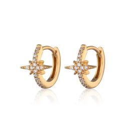 Scream Pretty Starburst Huggie Hoop Earrings - Gold