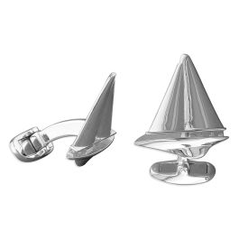 Solid Sterling Silver Cufflinks, J Class Racing Yacht