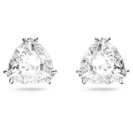 Swarovski Millenia Trilliant Earrings - White with Rhodium Plating