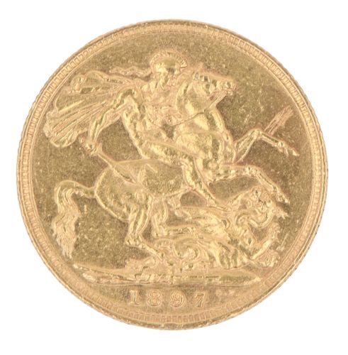 1897 Victoria Full Sovereign Coin