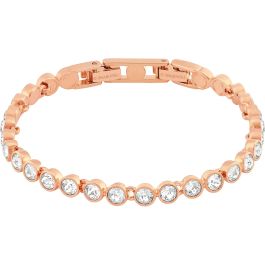 Swarovski Tennis Bracelet, White, Rose Gold Plating