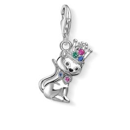 Thomas Sabo Charm Pendant, Cat With Crown