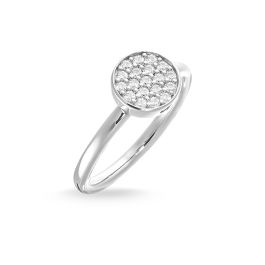 Thomas Sabo Sparkling Circles Solitaire Ring, Silver