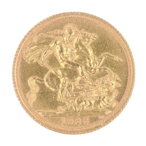 1965 Elizabeth II Full Sovereign Coin