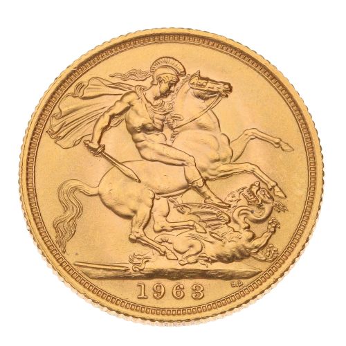 1963 Elizabeth II Full Sovereign Coin