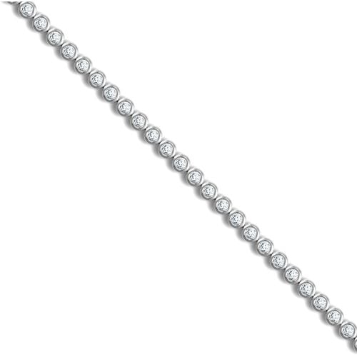 18ct White Gold 1.00ct Diamond Tennis Bracelet