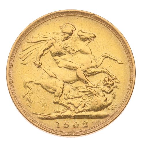 1902 Edward VII Full Sovereign Coin