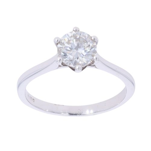 14ct White Gold 0.95ct Diamond Solitaire Ring